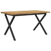 vidaXL Stol za blagovanje s prirodnim rubom 140 x 80 x 75 cm