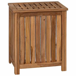 vidaXL Ko&scaron;arica za rublje Prirodna Čvrsto teak drvo