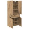 vidaXL Highboard Umjetnički hrast 69,5 x 34 x 180 cm Konstruirano drvo