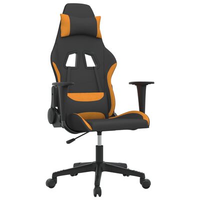 vidaXL Igraća stolica crno-narančasta od tkanina