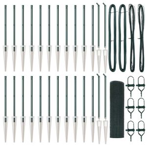 vidaXL Stup za ogradu Zelena