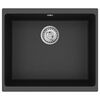 vidaXL Umivaonik Crna 530 x 460 mm 80% kvarc i 20% smola