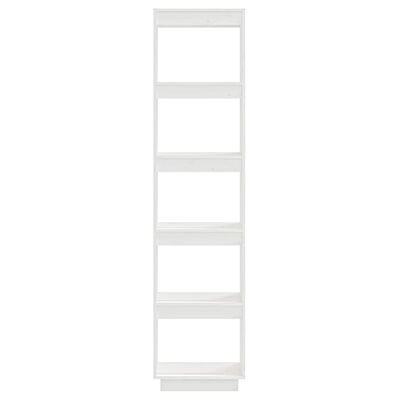 vidaXL Ormarić za knjige / pregrada bijeli 40x35x167 cm od borovine