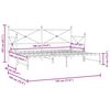 vidaXL Krevet na rasklapanje bez madraca bijeli 90x190 cm čelik