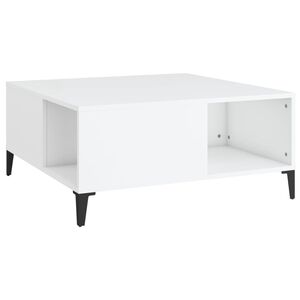 vidaXL Stolić za kavu bijeli 80 x 80 x 36,5 cm od konstruiranog drva