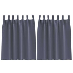 vidaXL Zavjese za blackout s prstenovima 2 pcs Antracit 140 x 140 cm