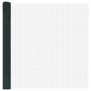 vidaXL Zavarena žičana ograda Zelena 1.6 x 10 m Čelik