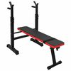 VidaXL Klupa za težine Crna 126.5 x 67 x 111 cm