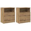 vidaXL Noćni ormarići 2 kom boja hrasta 50x32x60 cm konstruirano drvo