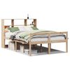 vidaXL Krevet s regalom za knjige bez madraca 140x190 cm od borovine