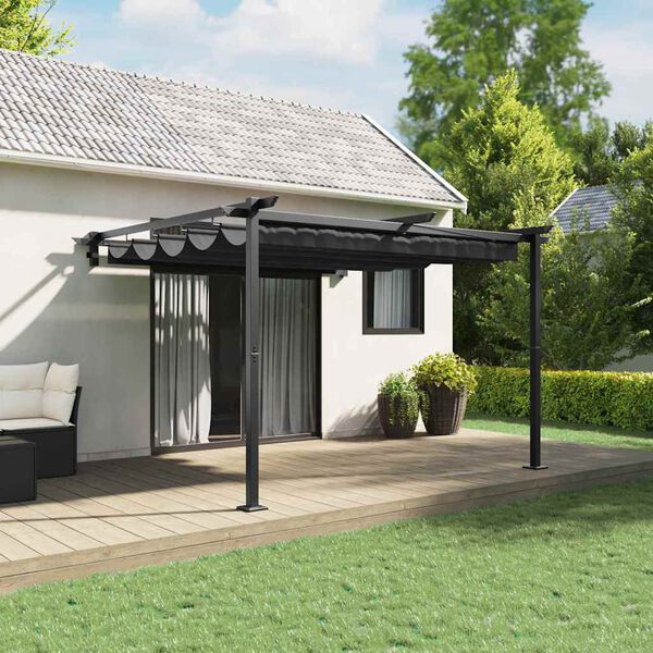vidaXL Gazebo Antracit 300 x 300 x 200 cm Poliester