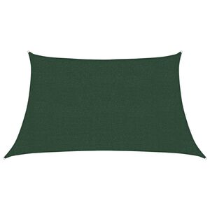 vidaXL Jedro za za&scaron;titu od sunca 160 g/m&sup2; tamnozeleno 3/4 x 2 m HDPE