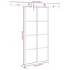 vidaXL Klizna vrata s priborom 102,5x205 cm od stakla ESG i aluminija