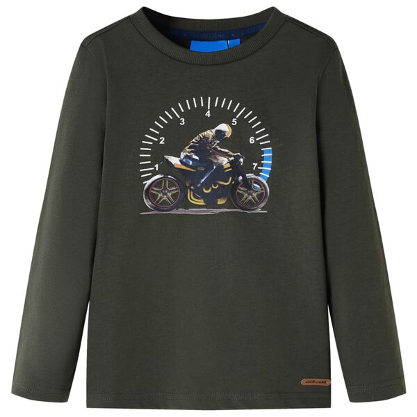 Dječja majica dugih rukava kaki 92