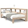 vidaXL Krevet s regalom za knjige bez madraca 100 x 200 cm od borovine
