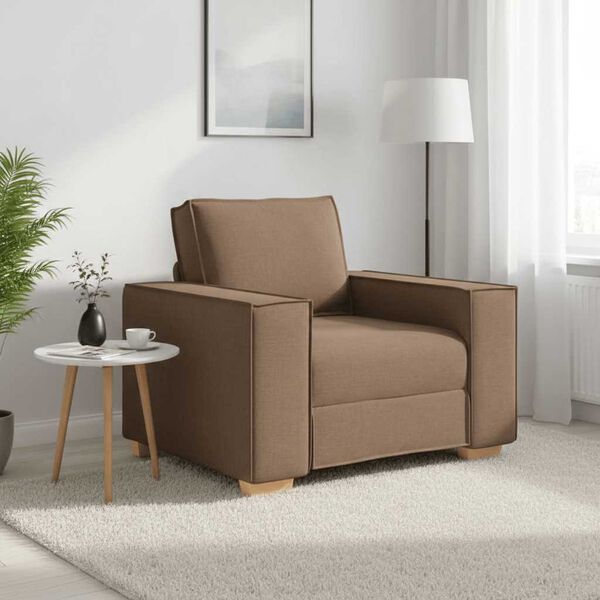 vidaXL Sofa fotelja smeđa 100x78x84 cm tkanina