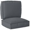 vidaXL Set jastučića za palete 2 pcs Antracit Oxford tkanina