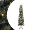 vidaXL Umjetno božićno drvce Zelena 180 cm PVC, Plastika i Čelik