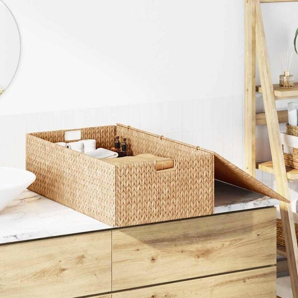 vidaXL Kutija za spremanje Prirodna 75 x 42 x 23 cm Zumbul