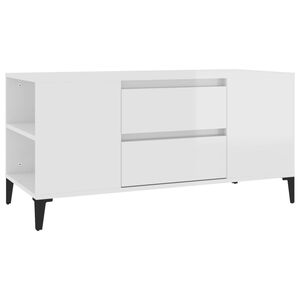 vidaXL TV ormarić sjajni bijeli 102 x 44,5 x 50 cm konstruirano drvo