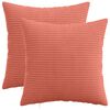 vidaXL Presvlaka za jastuk 2 pcs HEERLEN Crvena narančasta 50 x 50 cm