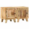 vidaXL Noćni ormarić 2 kom 40x32x46 cm puno drvo grubo mango