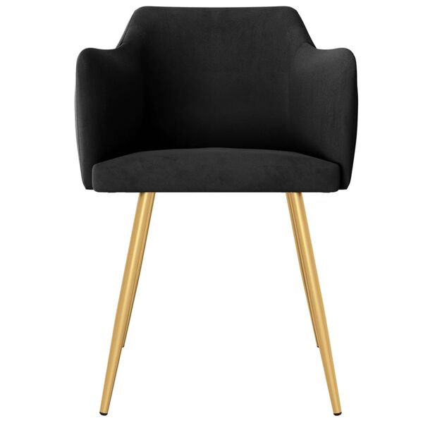 vidaXL Blagovaonske stolice 4 kom crne bar&scaron;unaste