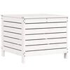 vidaXL Vrtni tabure bijeli 62 x 63,5 x 53,5 cm od masivne borovine