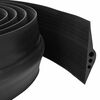 vidaXL Brtva za garažni pod Crna 78 x 14 mm 1 m EPDM guma
