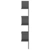 vidaXL Zidne kutne police sive 20 x 20 x 127,5 cm konstruirano drvo