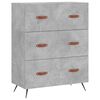 vidaXL Komoda siva boja betona 69,5 x 34 x 90 cm od konstruiranog drva