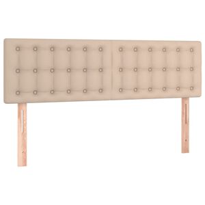 vidaXL Uzglavlja cappuccina 144x5x78/88 cm od umjetne kože