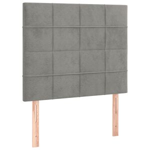 vidaXL Uzglavlje svijetlosivo 80x5x118/128 cm bar&scaron;unasto