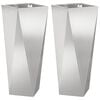 vidaXL Sadilica 2 pcs Srebrno 30 x 30 x 75 cm Nehrđajući čelik