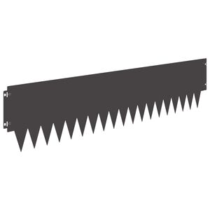 vidaXL Ograda oko Travnjaka 20 pcs 103 x 25 cm metal Crna