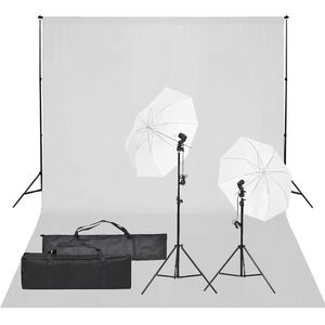 vidaXL Fotografska studijska oprema sa setom svjetala i pozadinom