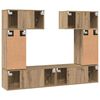 vidaXL Set TV komoda Zidne 6 pcs hrast artisan 80 x 30 x 30 cm