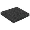vidaXL Gumenasti granulatni vanjski pod Crna 9 x 9 x 0,8 cm Guma