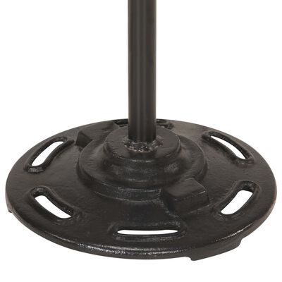 vidaXL Podna svjetiljka s 2 sjenila crna E27 od lijevanog željeza