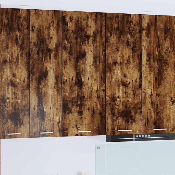 vidaXL Viseći ormarić s pohranom Dimljeni hrast 40 x 31 x 100 cm