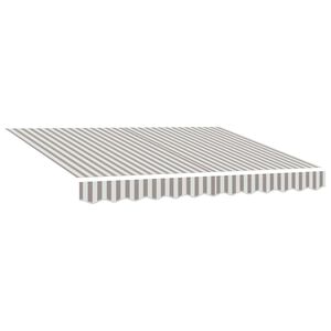 vidaXL Zamjensko platno za tendu Svijetlo siva i bijela. 381 x 345 cm
