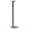 vidaXL Vanjski tu&scaron; sivi 50x55x224 cm od poliratana i bagremovog drva