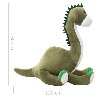 vidaXL Plišani dinosaur brontosaur zeleni
