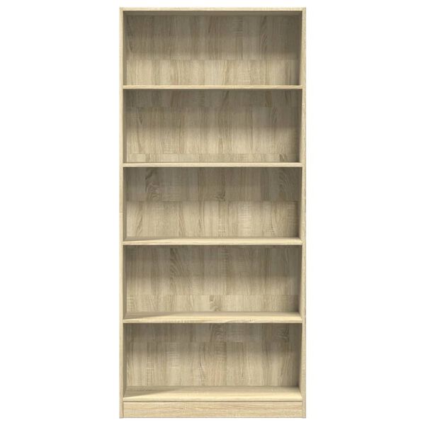 vidaXL Biblioteka Sonoma hrast 80x24x176 cm Konstruirano drvo