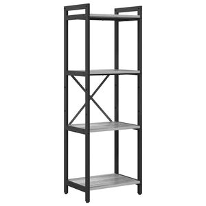 vidaXL Polica 40 x 30 x 119 cm Konstruirano drvo Sivi hrast sonoma