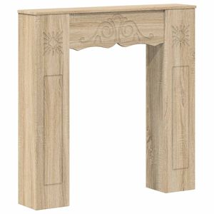 vidaXL Okvir za kamin Hrast sonoma 102 x 20 x 102 cm Konstruirano drvo