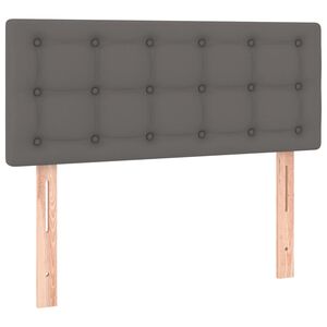 vidaXL Uzglavlje sivo 100x5x78/88 cm od umjetne kože