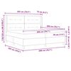 vidaXL Krevet s opruga kutije Tamno siva 200 x 200 cm Bar&scaron;un