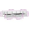 vidaXL Set vanjskih sofa 7 pcs Prirodna