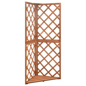 vidaXL Kutna re&scaron;etka 50 x 50 x 145 cm od masivne jelovine
